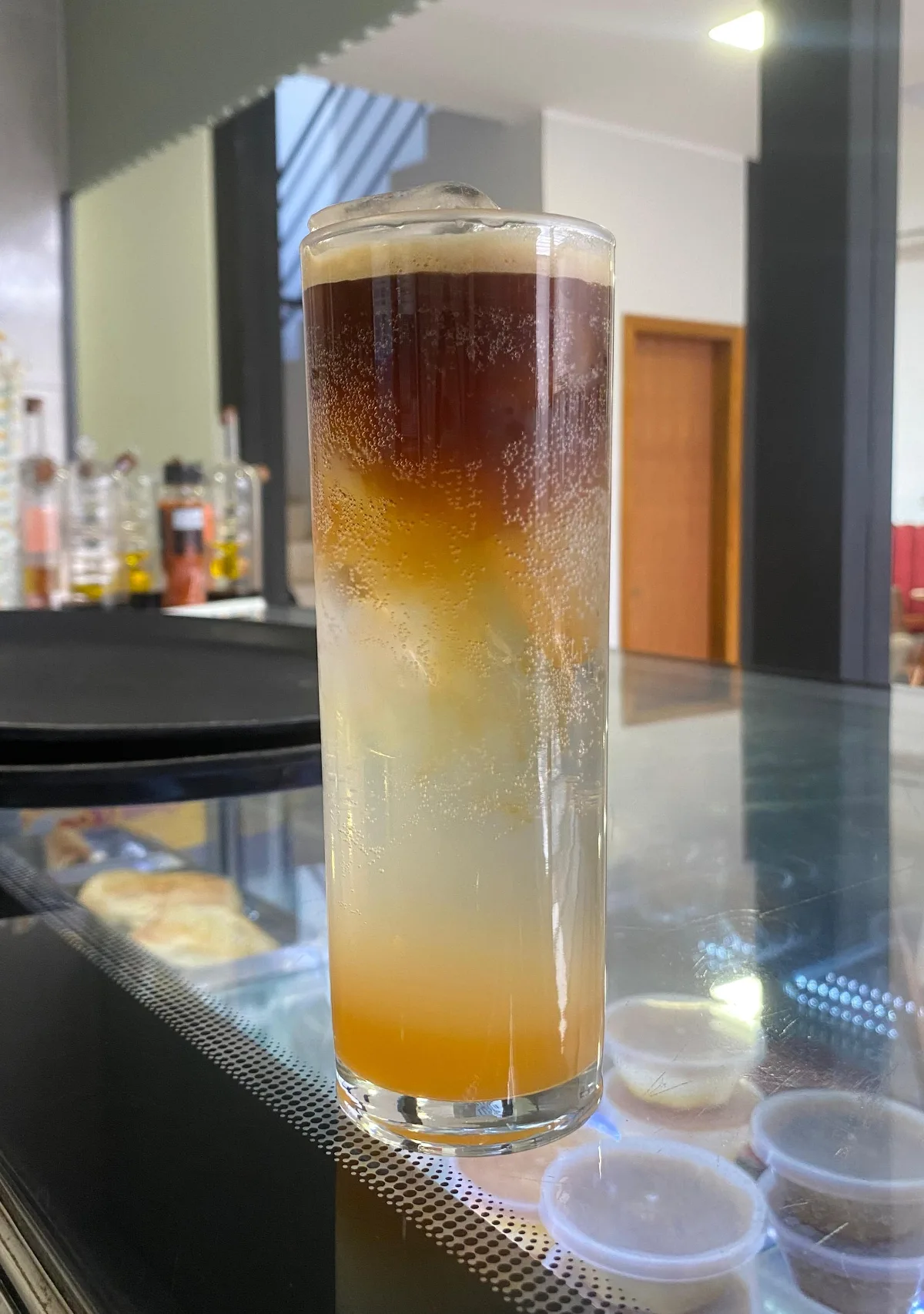 Espresso tônica de maracujá sem açúcar